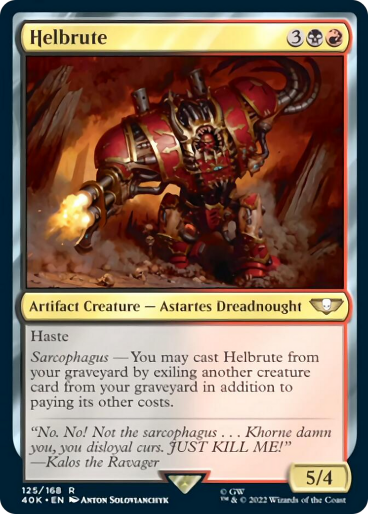 Helbrute (Surge Foil) (40K-125) - Warhammer 40,000 Commander Foil