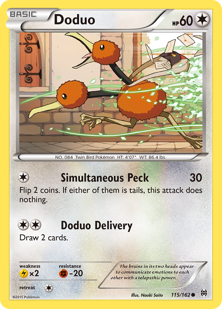 Doduo (115) 115/162 - XY  BREAKthrough