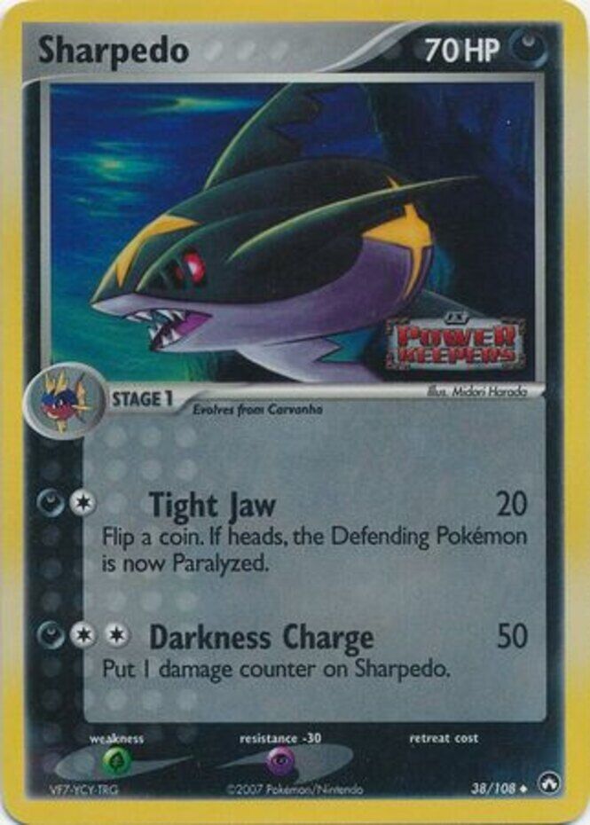 Sharpedo/108 - Power Keepers Reverse Holofoil
