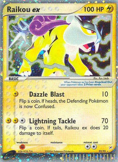Raikou ex/95 - Team Magma vs Team Aqua Holofoil