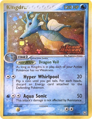 Kingdra 12/109 - Team Rocket Returns Reverse Holofoil