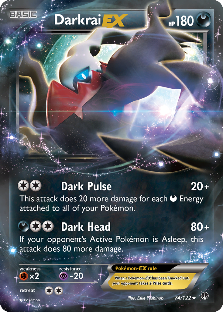 Darkrai EX 74/122 - XY  BREAKpoint Holofoil