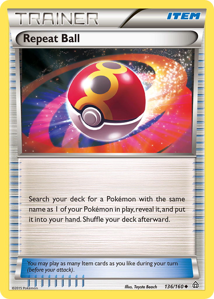 Repeat Ball 136/160 - XY  Primal Clash