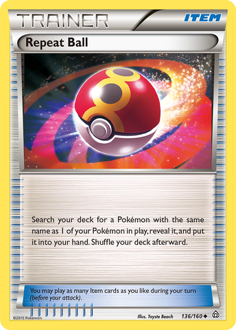 Repeat Ball 136/160 - XY  Primal Clash