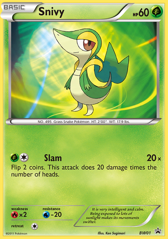 Snivy - BW01/101 - Black and White Promos Holofoil