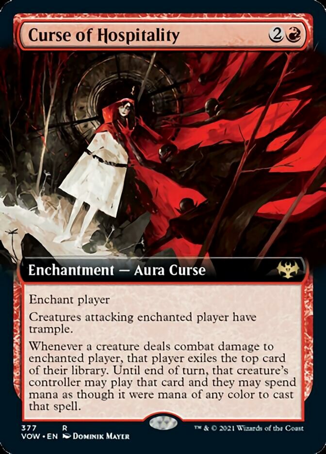 Curse of Hospitality (Extended Art) (VOW-377) - Innistrad: Crimson Vow: (Extended Art)