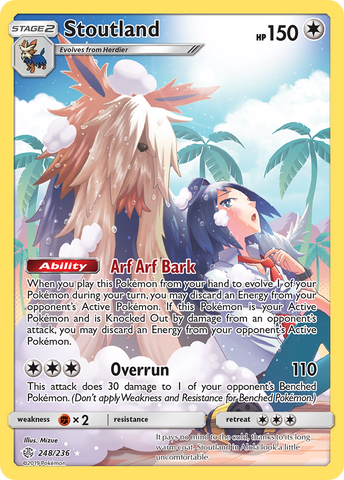 Stoutland (Secret) 248/236 - SM  Cosmic Eclipse Holofoil