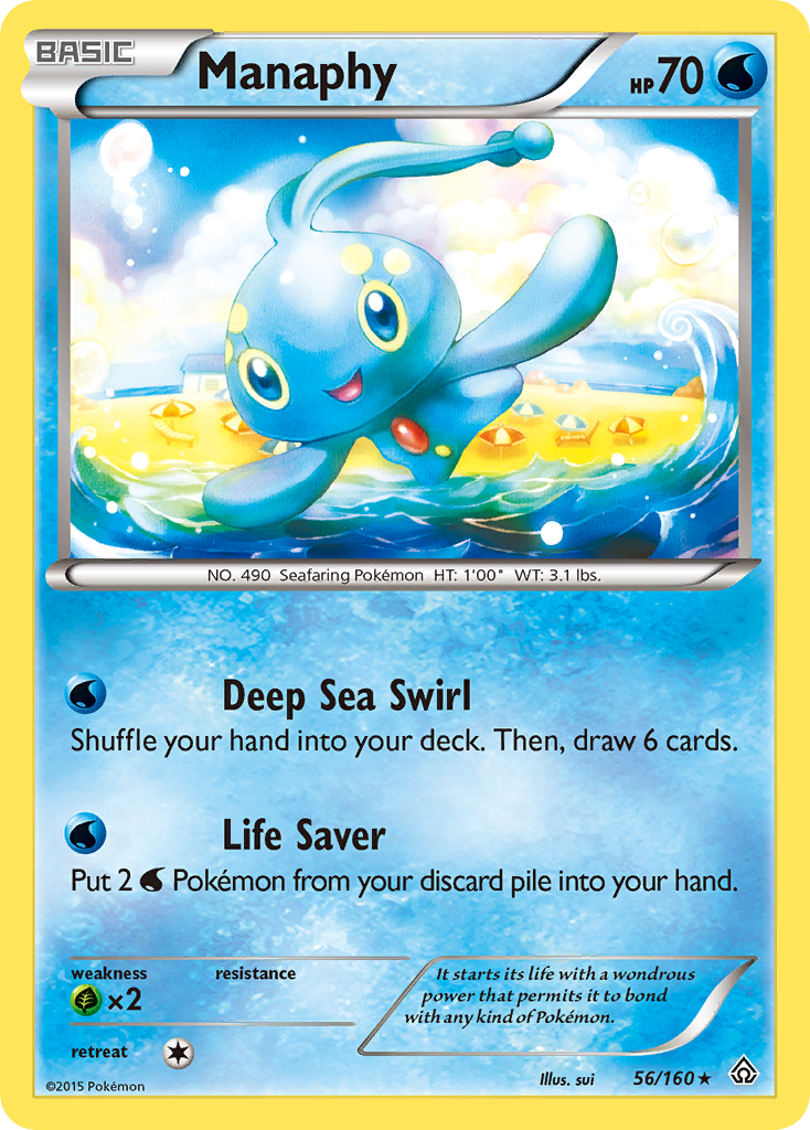 Manaphy/160 - XY  Primal Clash Holofoil