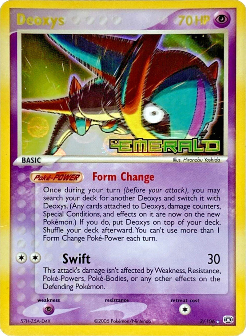 Deoxys (Speed Forme)/106 - Emerald Reverse Holofoil