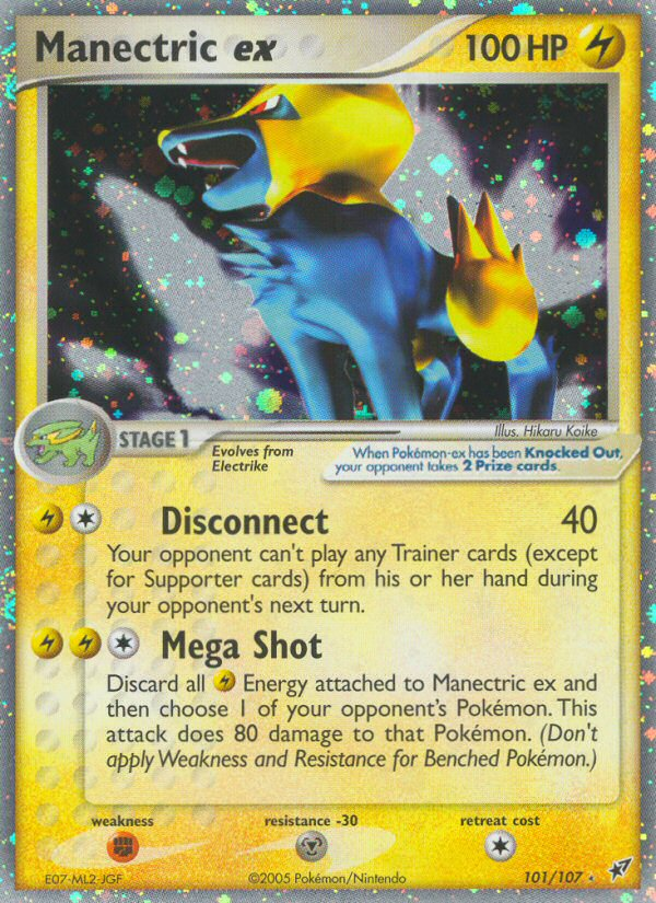 Manectric ex/107 - Deoxys Holofoil