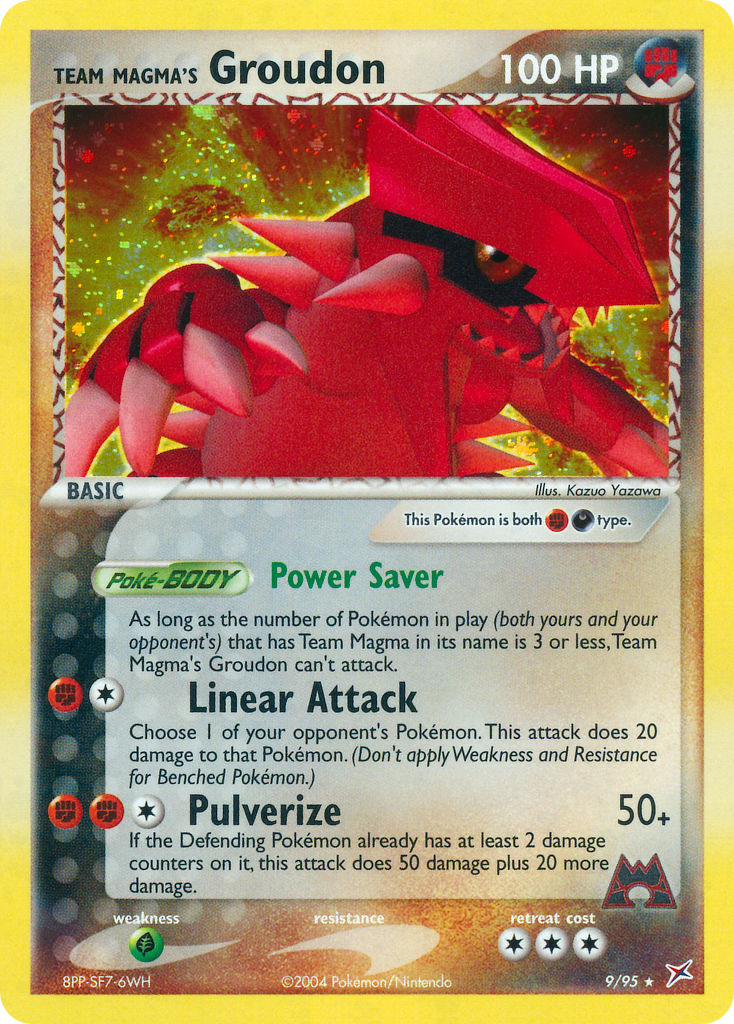 Team Magma's Groudon - 9/95 (EX Team Magma vs Team Aqua) - Deck Exclusives