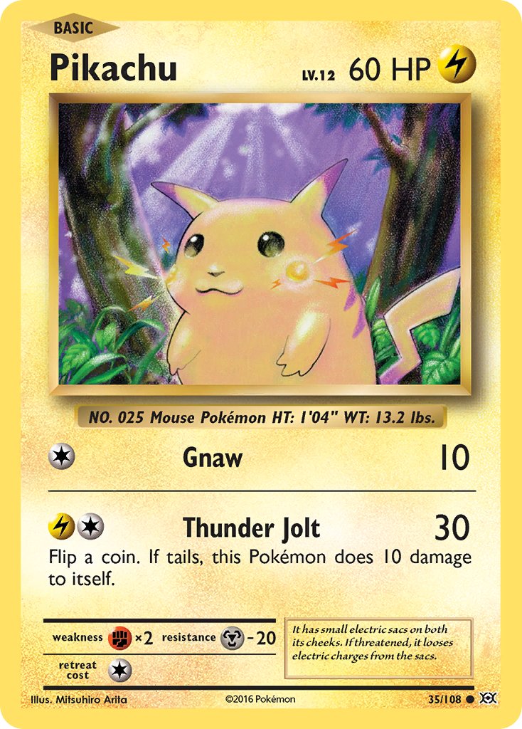 Pikachu - 35/108 (Cracked Ice Holo) 35 - Deck Exclusives Holofoil