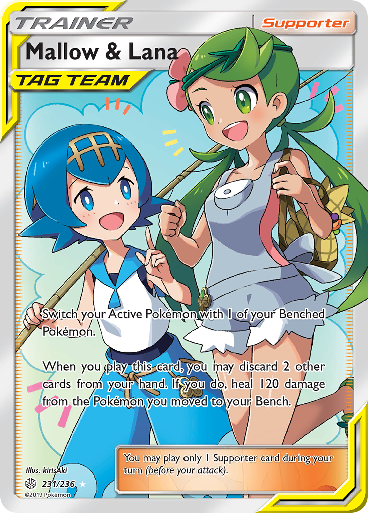 Mallow & Lana (Full Art)/236 - SM  Cosmic Eclipse Holofoil