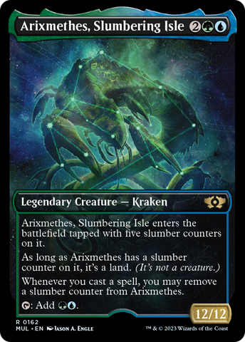 Arixmethes, Slumbering Isle (Halo Foil) (MUL-162) - Multiverse Legends: (Showcase) Foil