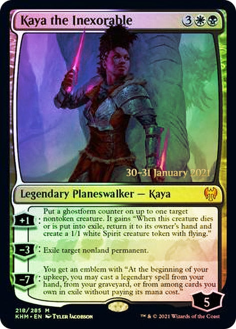 Kaya the Inexorable (PRE-218) - Kaldheim Promos Foil