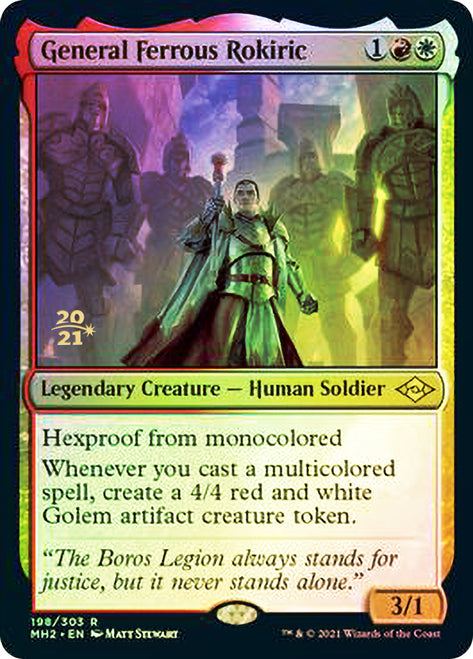 General Ferrous Rokiric (PRE-198) - Modern Horizons 2 Promos Foil