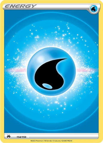 Water Energy (Texture Full Art) 154/159 - SWSH Crown Zenith Holofoil