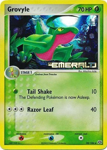 Grovyle/106 - Emerald Reverse Holofoil