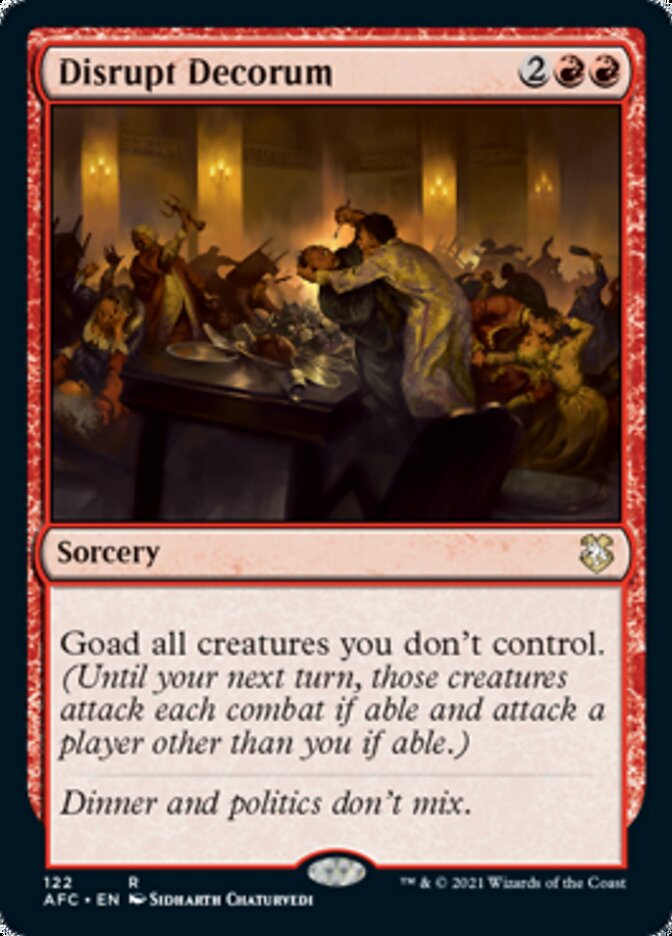 Disrupt Decorum (AFC-122) - Forgotten Realms Commander