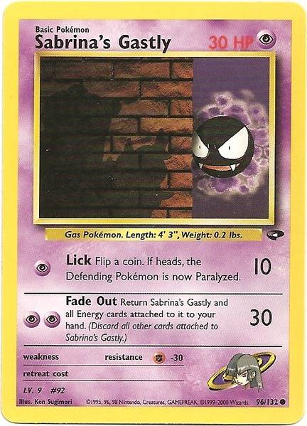 Sabrina's Gastly (96) 96/132 - Gym Challenge Unlimited