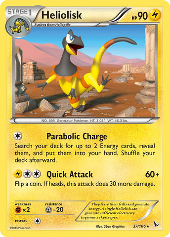 Heliolisk - 37/106 (XY Flashfire) - Deck Exclusives Holofoil