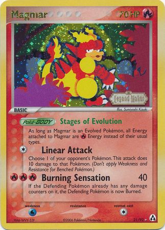 Magmar/92 - Legend Maker Reverse Holofoil