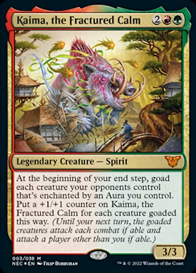 Kaima, the Fractured Calm (NEC-003) - Neon Dynasty Commander