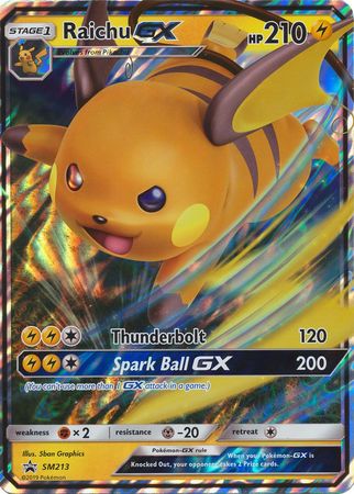 Raichu GX - SM213 - Jumbo Cards Holofoil