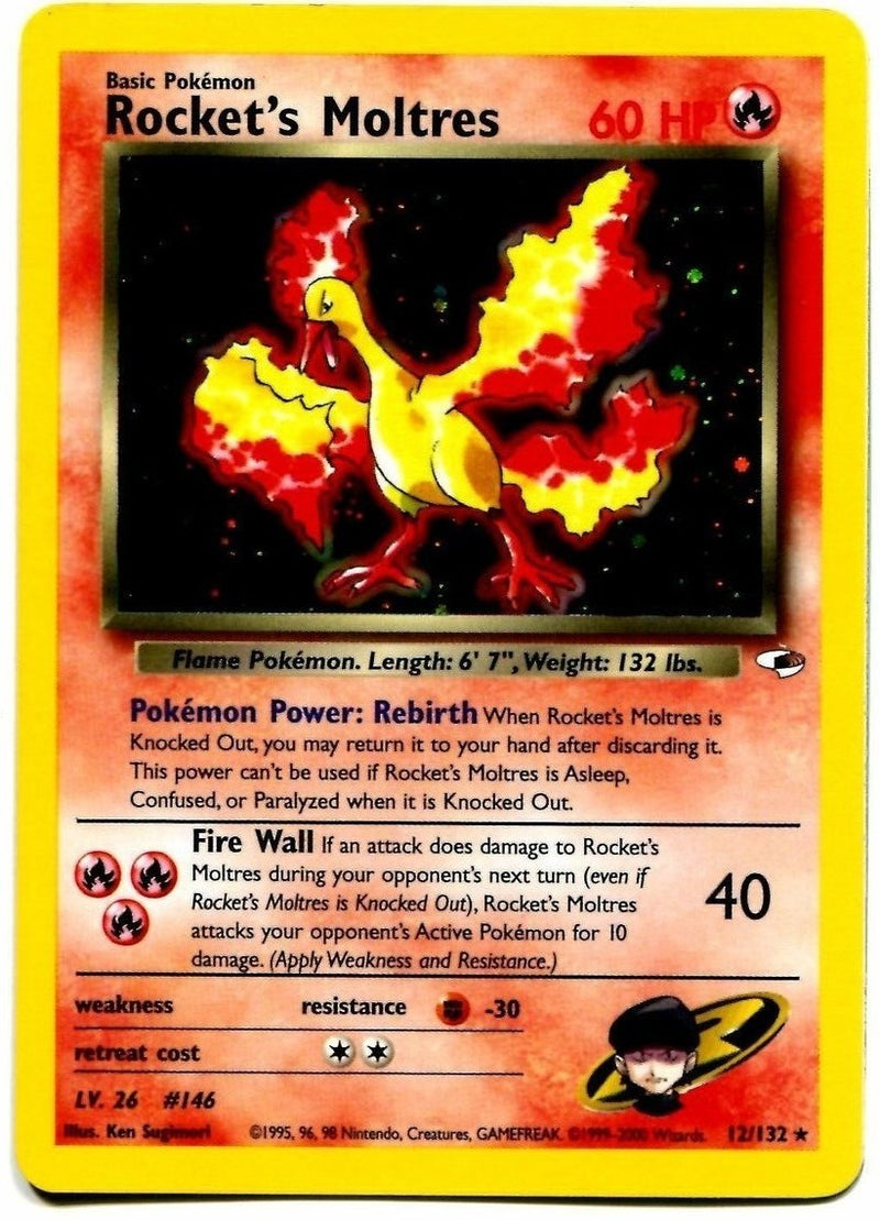 Rocket's Moltres 12/132 - Gym Heroes