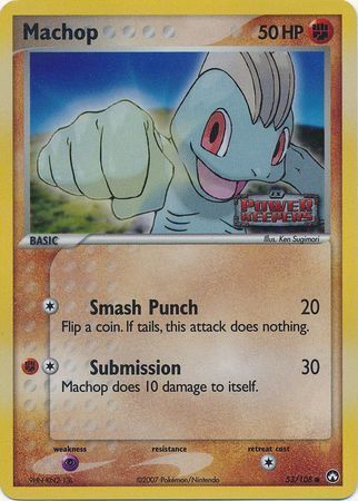 Machop 53/108 - Power Keepers Reverse Holofoil