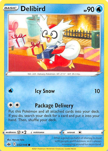 Delibird 32/198 - SWSH06 Chilling Reign