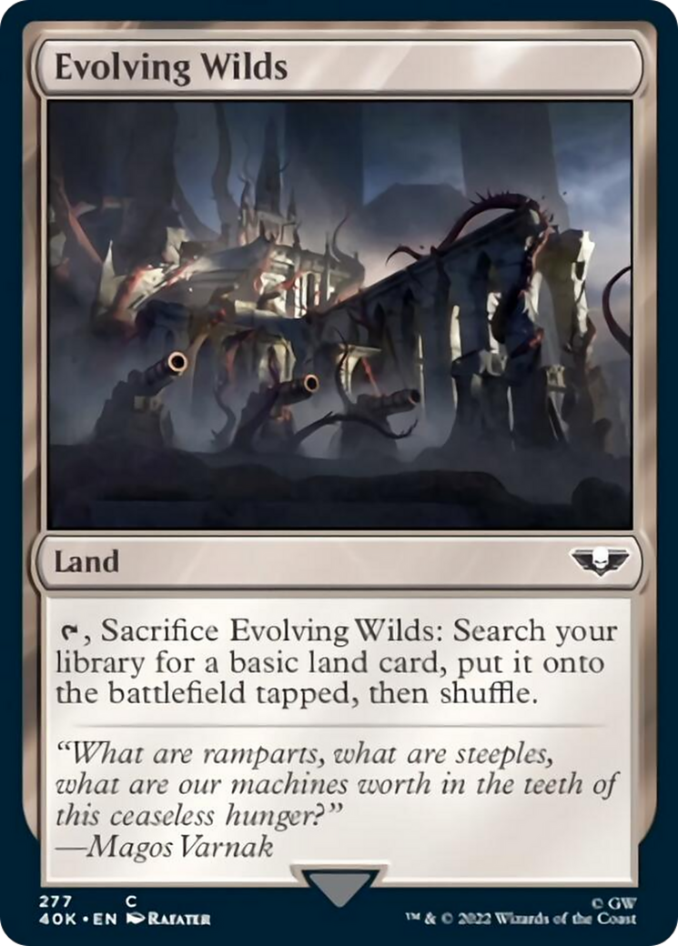 Evolving Wilds (Surge Foil) (40K-277) - Warhammer 40,000 Commander Foil