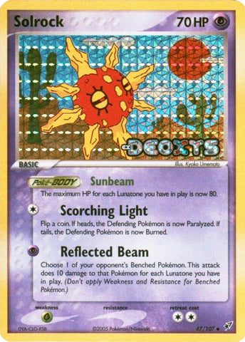 Solrock/107 - Deoxys Reverse Holofoil