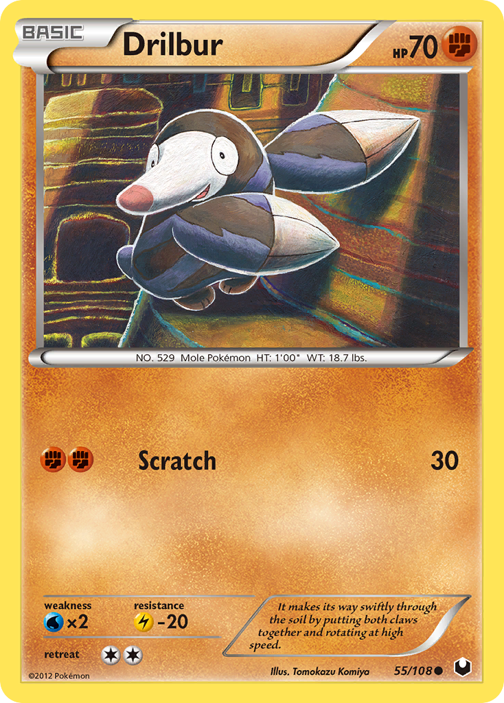 Drilbur 55/108 - Dark Explorers