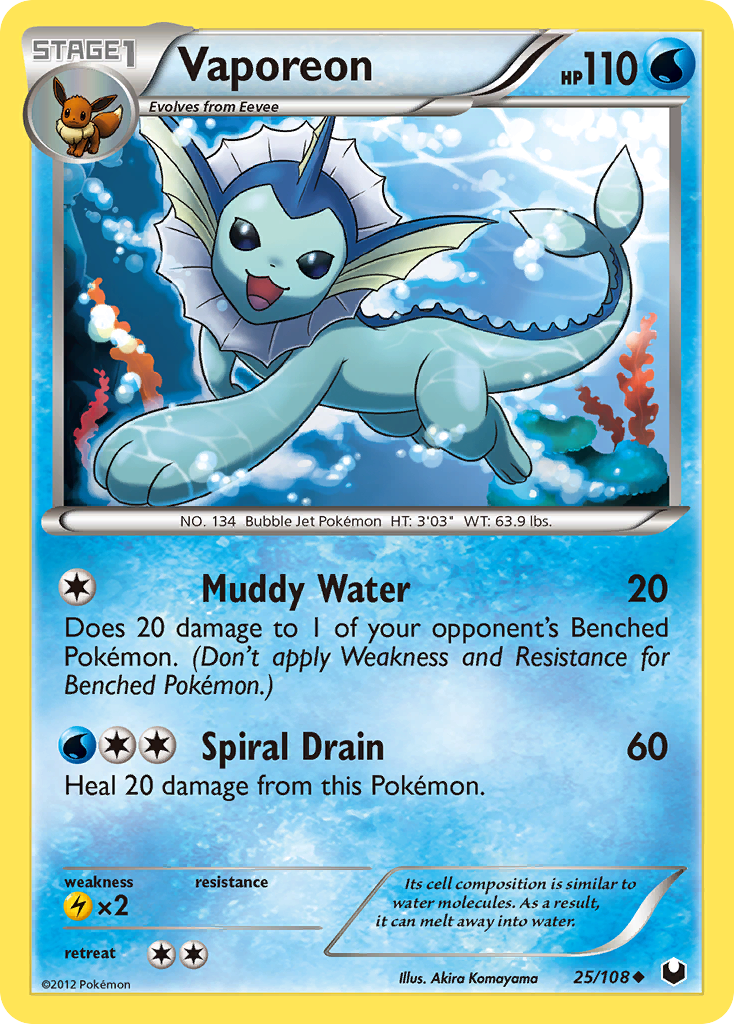 Vaporeon 25/108 - Dark Explorers