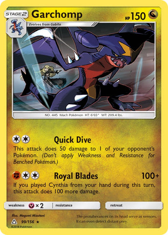 Garchomp - 99/156 (Cracked Ice Holo) 99 - Deck Exclusives Holofoil