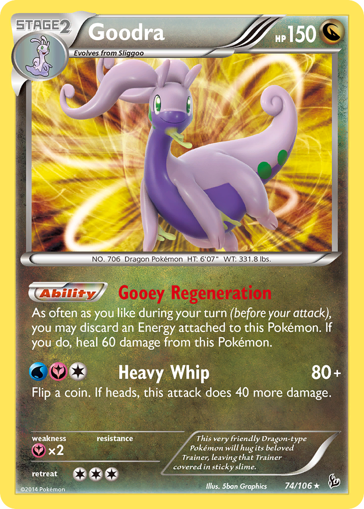 Goodra 74/106 - XY  Flashfire Holofoil