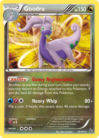 Goodra 74/106 - XY  Flashfire Holofoil