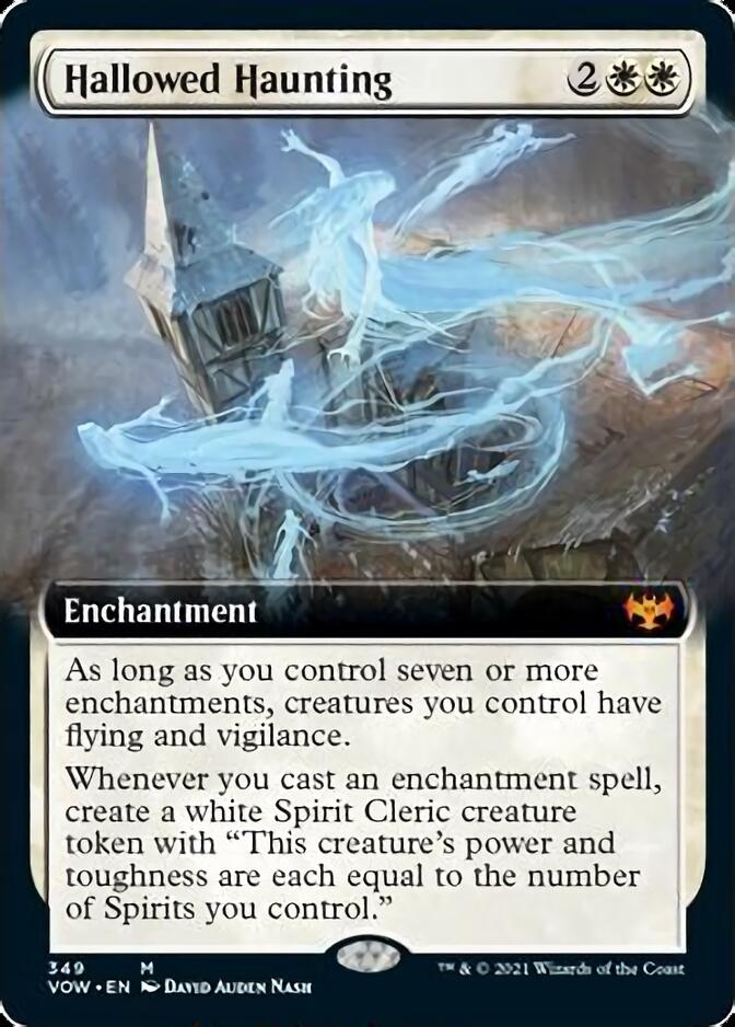 Hallowed Haunting (Extended Art) (VOW-349) - Innistrad: Crimson Vow: (Extended Art)