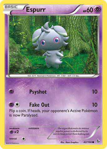 Espurr 42/106 - XY  Flashfire