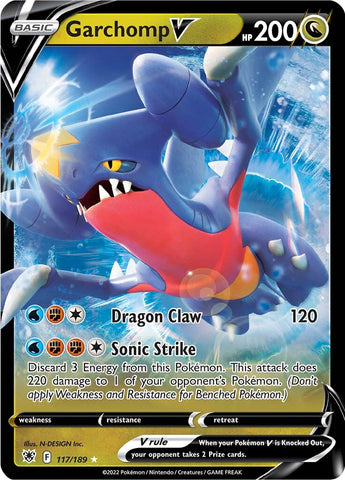 Garchomp V 117/189 - SWSH10 Astral Radiance Holofoil