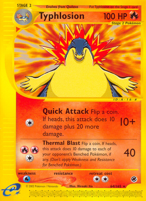 Typhlosion (64) - 64/165 Expedition - Rare
