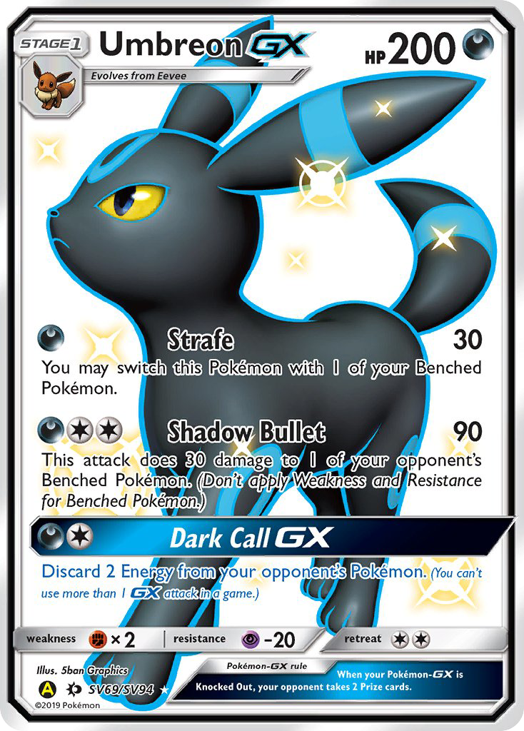 Umbreon GX/94 - Hidden Fates Shiny Vault Holofoil