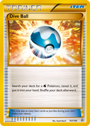 Dive Ball (161 Secret Rare)/160 - XY  Primal Clash Holofoil