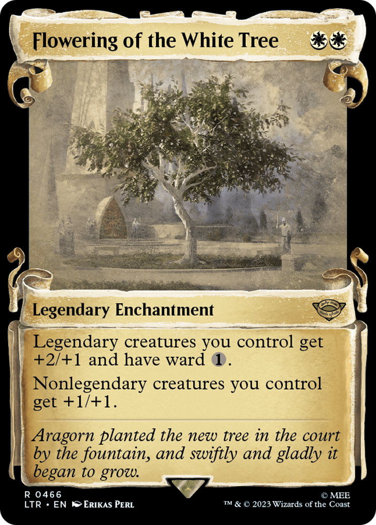 Flowering of the White Tree (Showcase Scrolls) (LTR-466) - The Lord of the Rings: Tales of Middle-earth: (Showcase)
