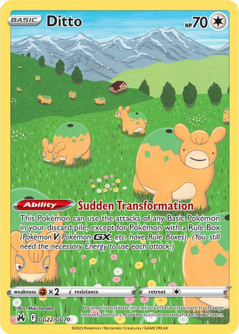 Ditto GG22/70 - SWSH Crown Zenith Galarian Gallery Holofoil