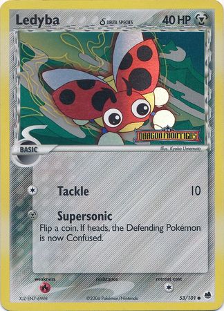 Ledyba (Delta Species) 53/101 - Dragon Frontiers Reverse Holofoil