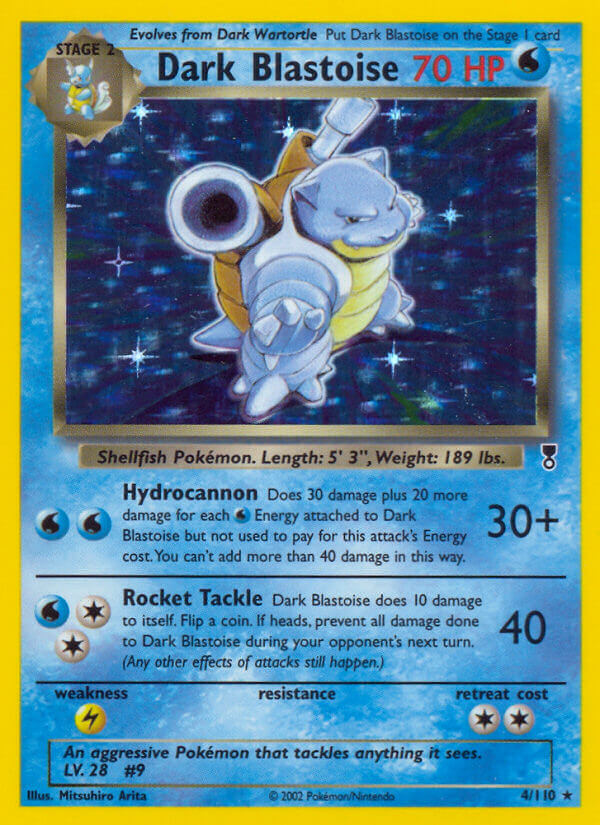 Dark Blastoise - 4/110 (WotC Legendary Collection) - Deck Exclusives