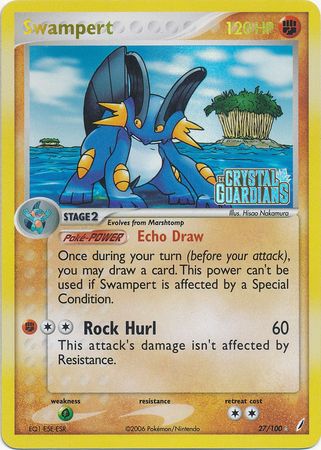 Swampert/100 - Crystal Guardians Reverse Holofoil