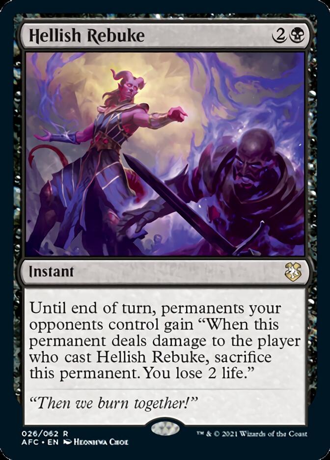 Hellish Rebuke (AFC-026) - Forgotten Realms Commander